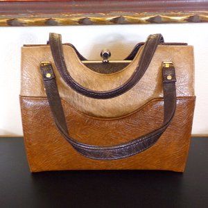 Berne' of California Vintage handbag brown large